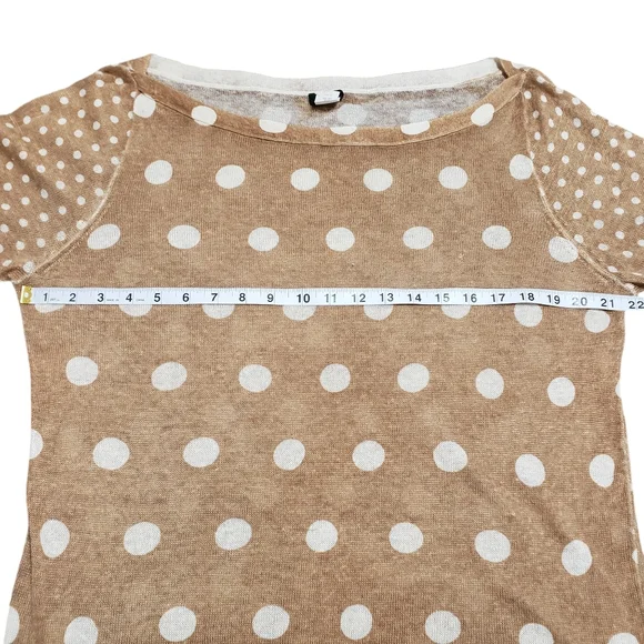 J. Crew 100% Linen Polka Dot Sweater Size XL - Picture 8 of 13
